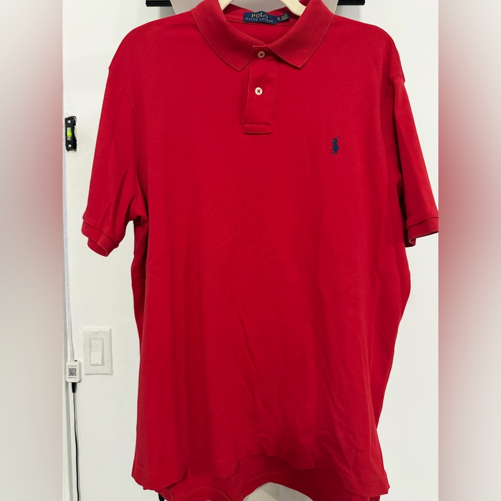 Polo by Ralph Lauren Men's Classic Red Polo Shirt